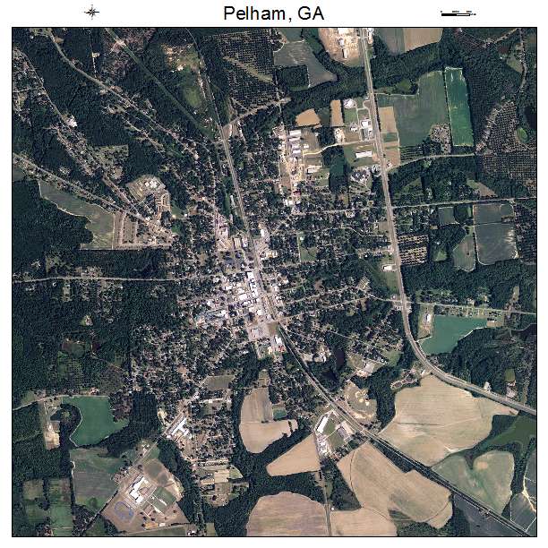 Pelham, GA air photo map