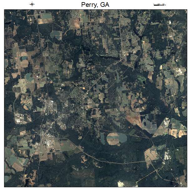 Perry, GA air photo map
