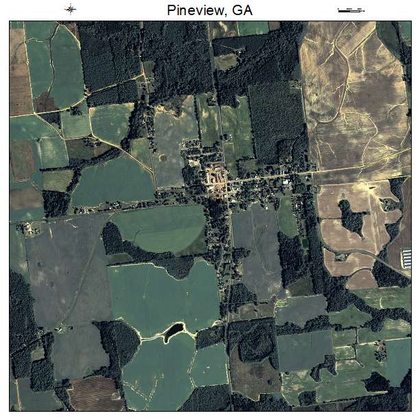 Pineview, GA air photo map