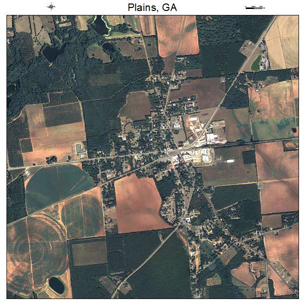 Plains, GA air photo map