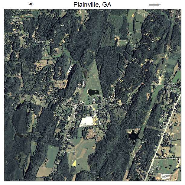 Plainville, GA air photo map