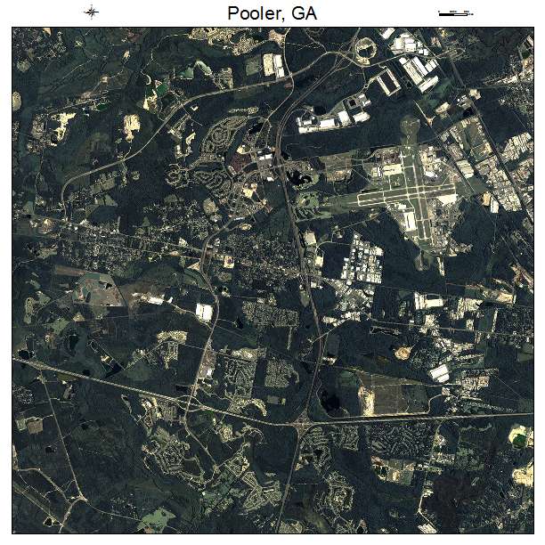Aerial Photography Map of Pooler, GA Georgia