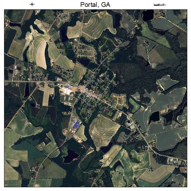 Portal, GA air photo map