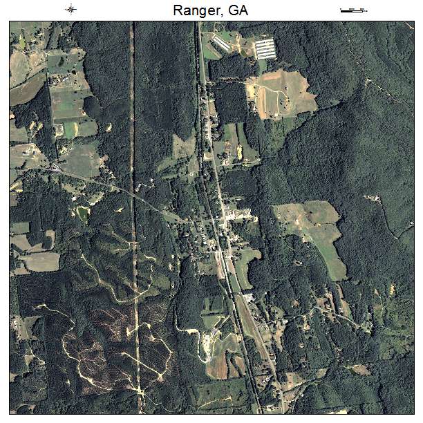 Ranger, GA air photo map