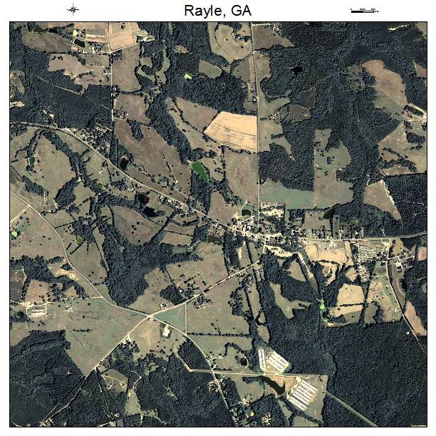 Rayle, GA air photo map