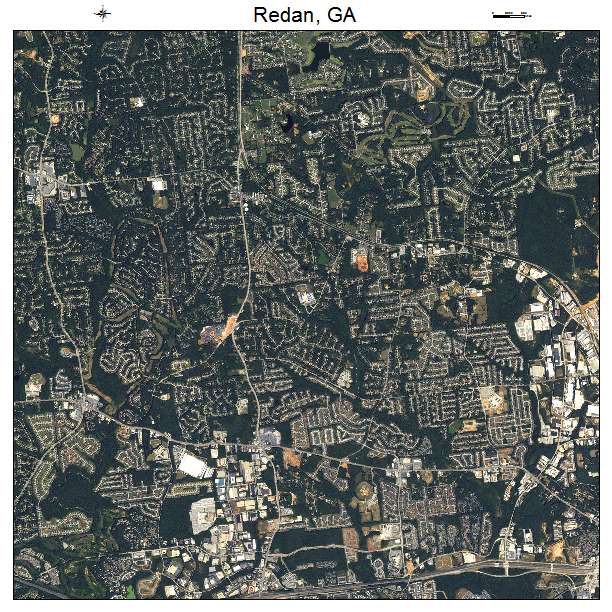 Redan, GA air photo map