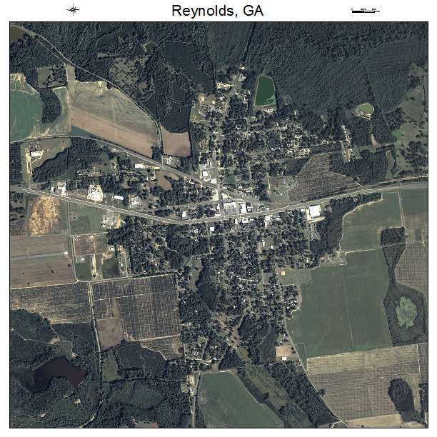 Reynolds, GA air photo map