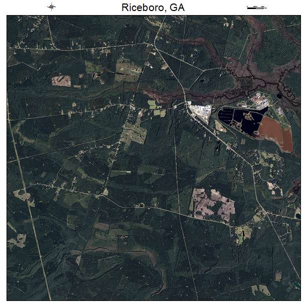 Riceboro, GA air photo map