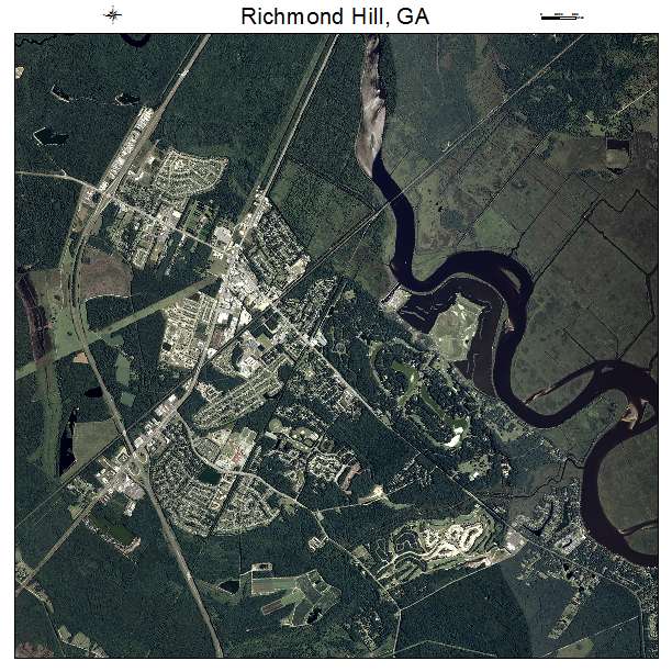 Richmond Hill, GA air photo map