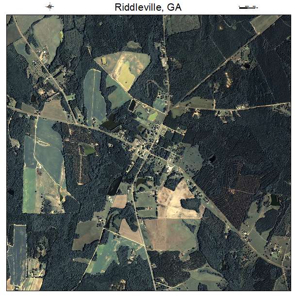 Riddleville, GA air photo map