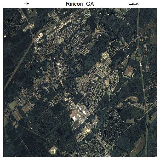 Rincon, GA air photo map