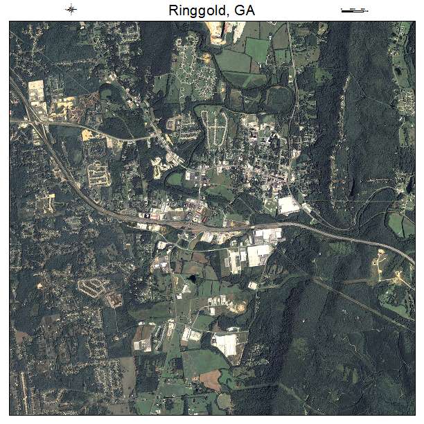 Ringgold, GA air photo map