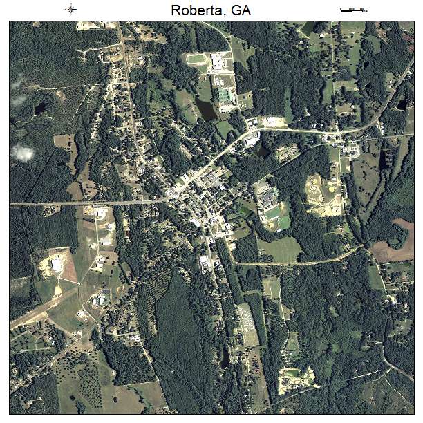 Roberta, GA air photo map
