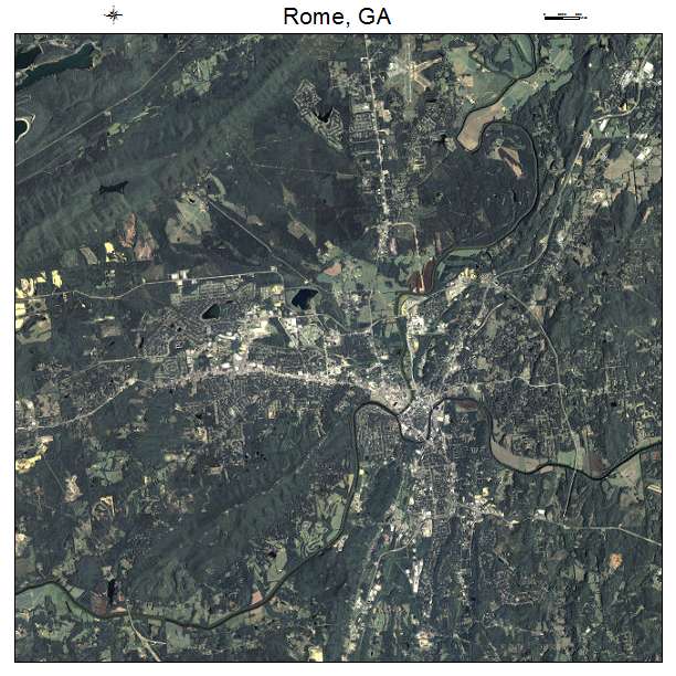 Rome, GA air photo map