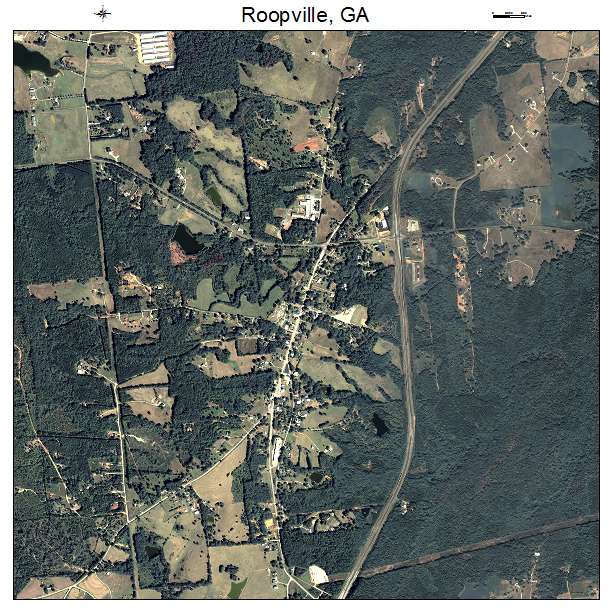 Roopville, GA air photo map