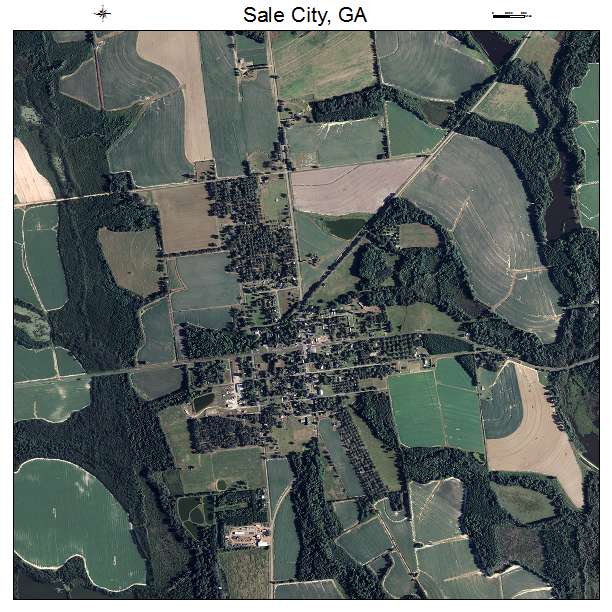 Sale City, GA air photo map