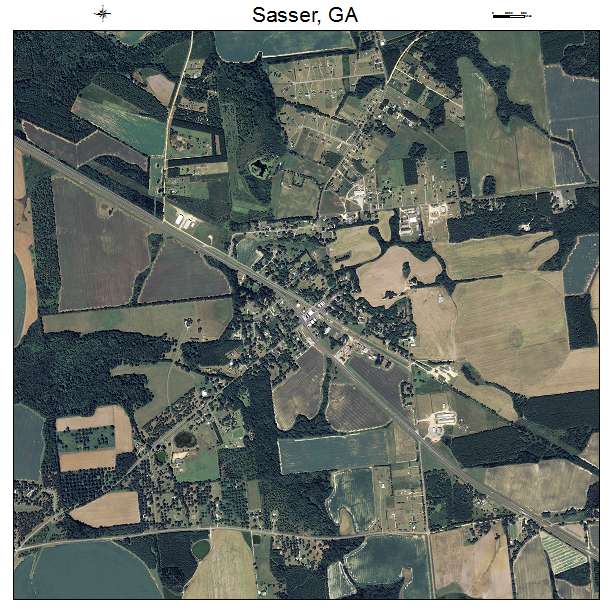 Sasser, GA air photo map
