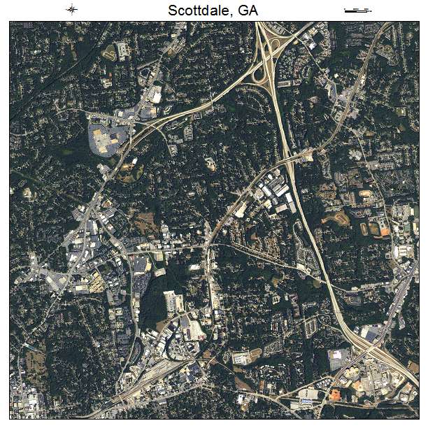 Scottdale, GA air photo map
