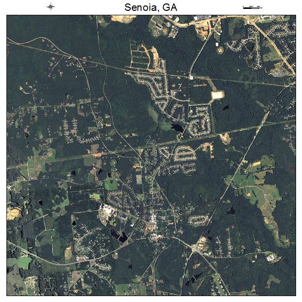 Senoia, GA air photo map