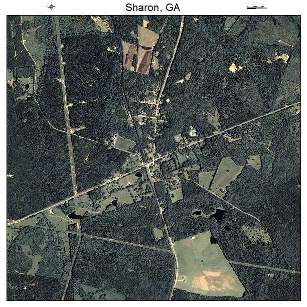 Sharon, GA air photo map