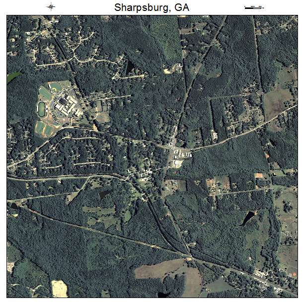 Sharpsburg, GA air photo map
