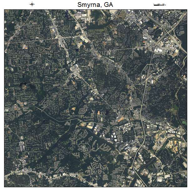 Smyrna, GA air photo map