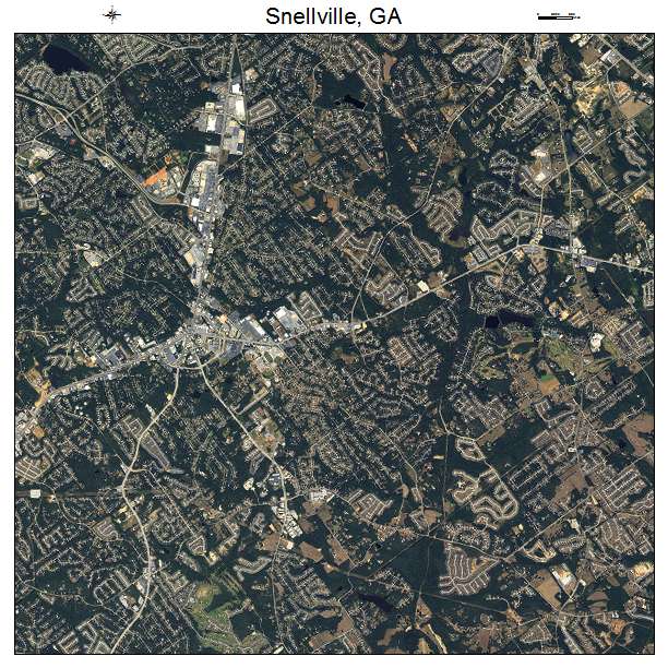 Snellville, GA air photo map
