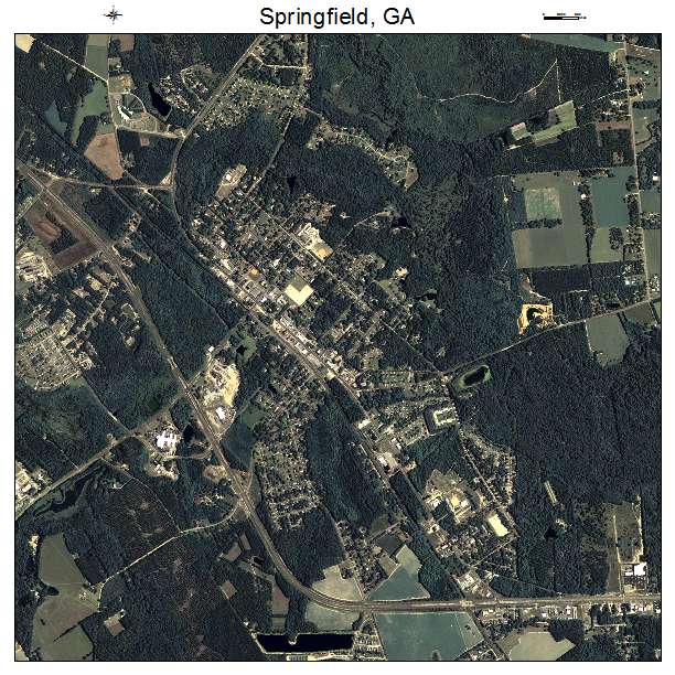 Springfield, GA air photo map