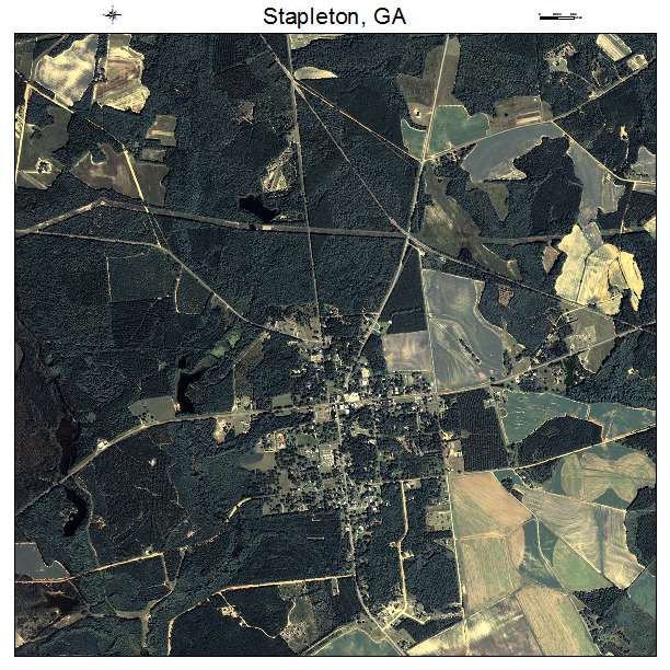Stapleton, GA air photo map