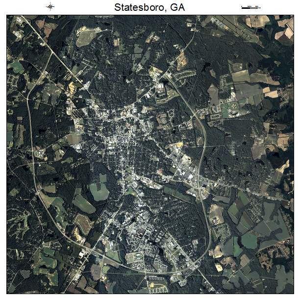 Statesboro, GA air photo map