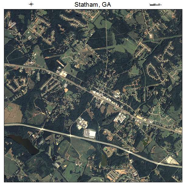 Statham, GA air photo map
