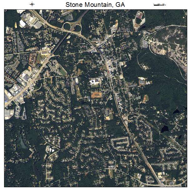 Stone Mountain, GA air photo map