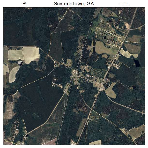 Summertown, GA air photo map