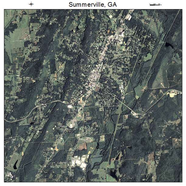 Summerville, GA air photo map