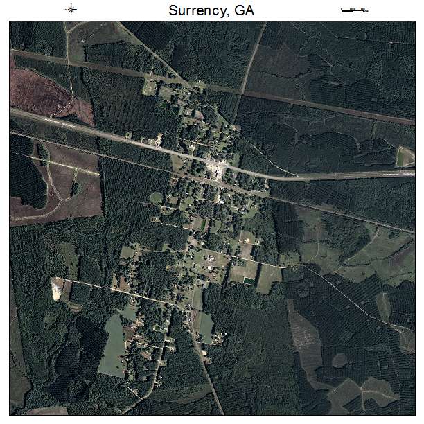 Surrency, GA air photo map