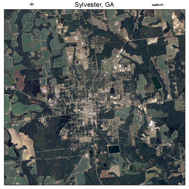 Sylvester, GA air photo map
