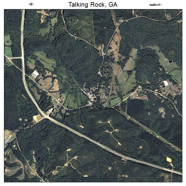 Talking Rock, GA air photo map