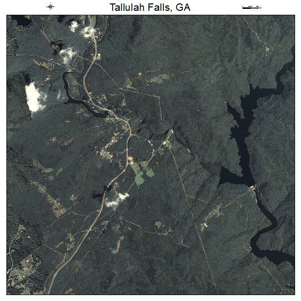 Tallulah Falls, GA air photo map