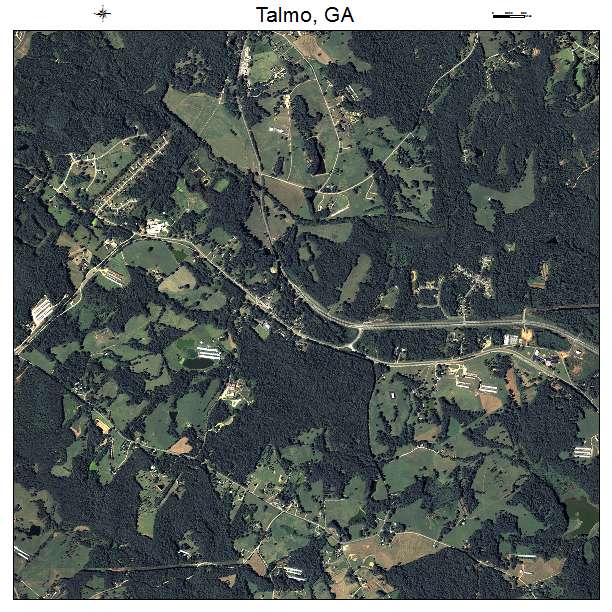 Talmo, GA air photo map