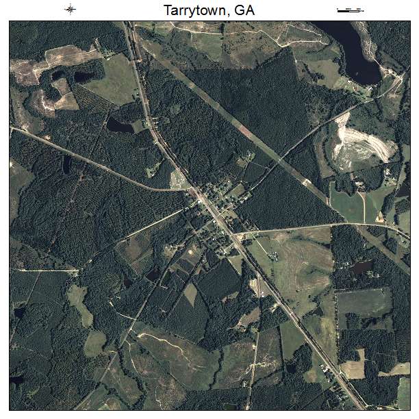 Tarrytown, GA air photo map