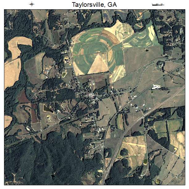 Taylorsville, GA air photo map