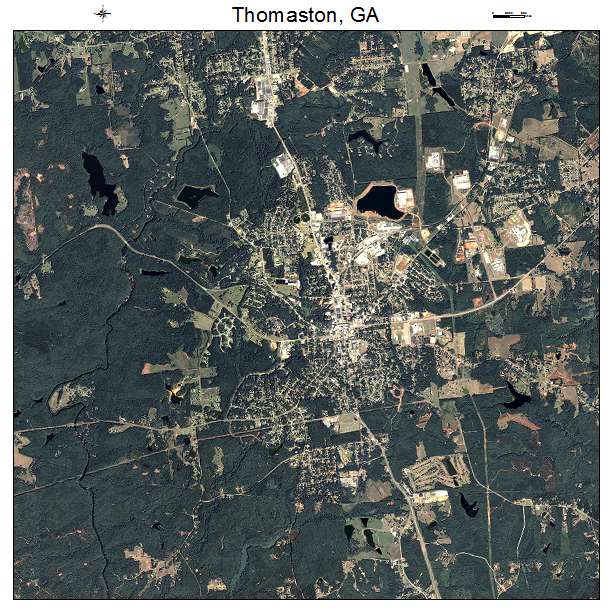 Thomaston, GA air photo map