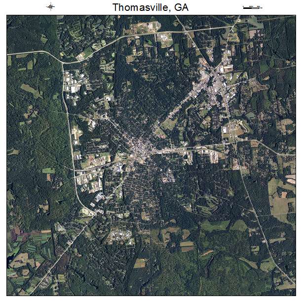 Thomasville, GA air photo map