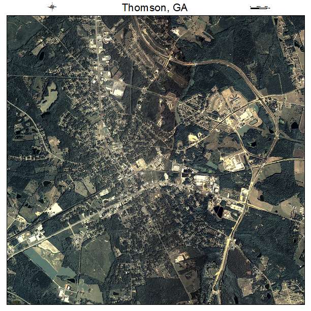 Thomson, GA air photo map