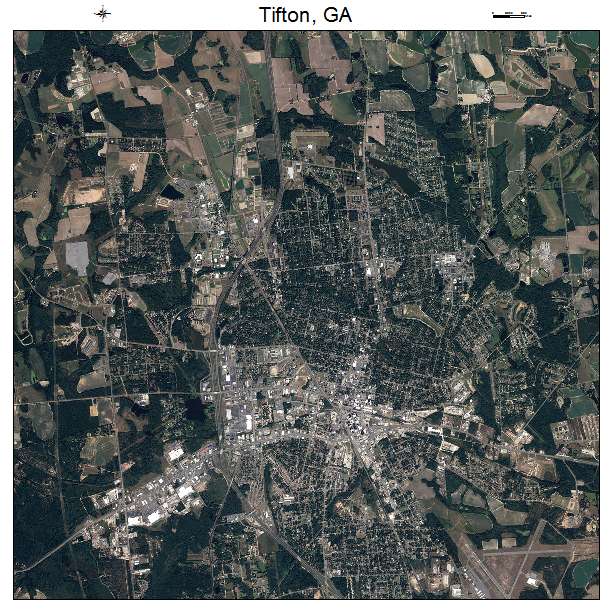 Tifton, GA air photo map