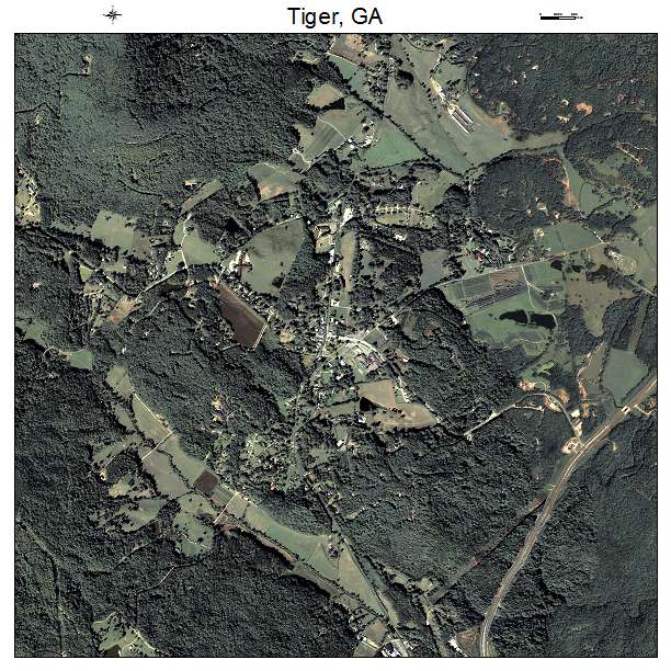 Tiger, GA air photo map