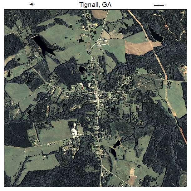 Tignall, GA air photo map