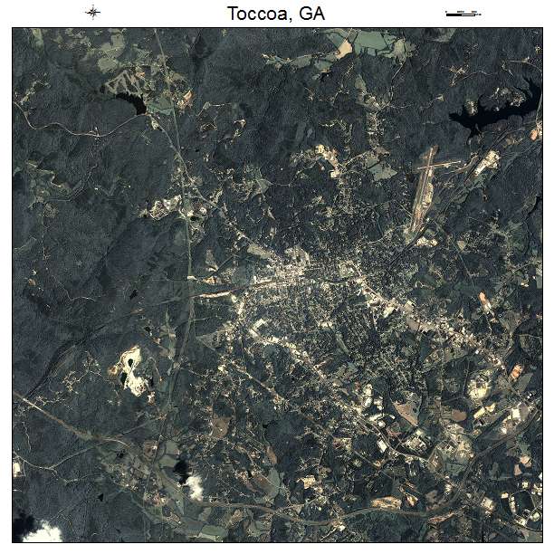 Toccoa, GA air photo map