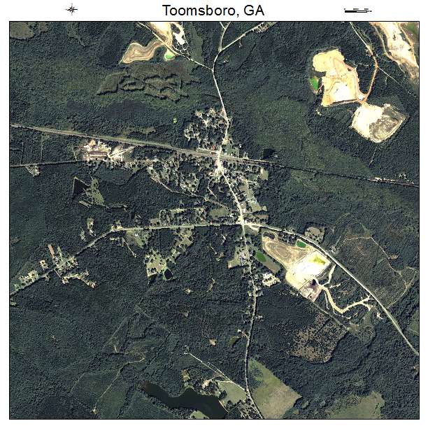 Toomsboro, GA air photo map
