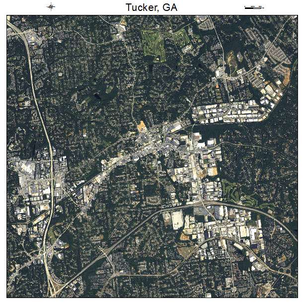 Tucker, GA air photo map